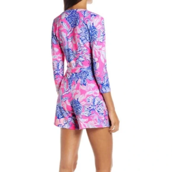 Lilly Pulitzer Karlie Wrap Romper Size M - Picture 4 of 11